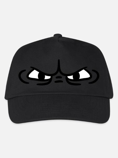 Böser Blick Monster Augen - Kinder Basecap - Schwarz