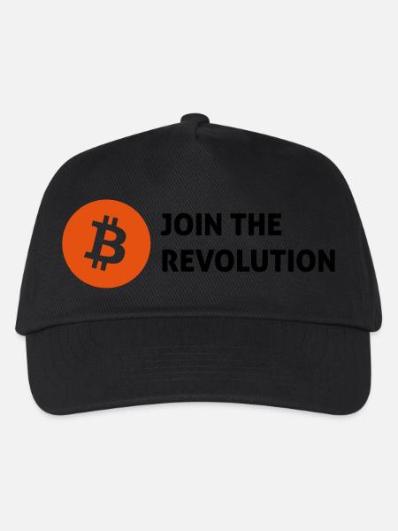 bitcoin - Kinder Basecap - Schwarz