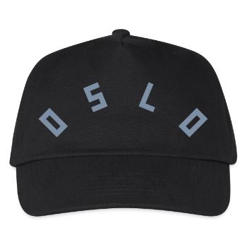Oslo - Kinder Basecap - Schwarz - Vorne