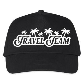 Travel Team Palmen - Kinder Basecap - Schwarz - Vorne