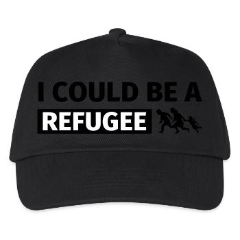 I could be a refugee - Kids’ Baseball Cap - black - Front