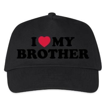 I love my brother - Kids’ Baseball Cap - black - Front
