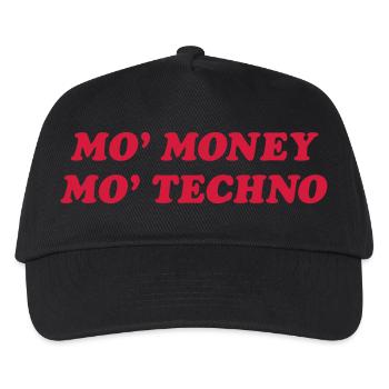 Mehr Techno - Kinder Basecap - Schwarz - Vorne
