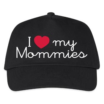 i love my mommies - Kinder Basecap - Schwarz - Vorne