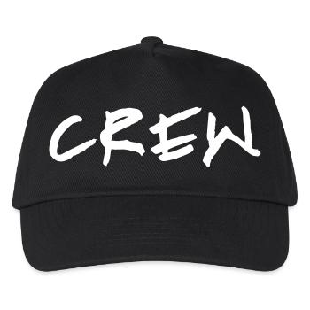 crew_vec_1 de - Kinder Basecap - Schwarz - Vorne