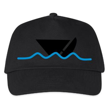 distress_boat - Kinder Basecap - Schwarz - Vorne
