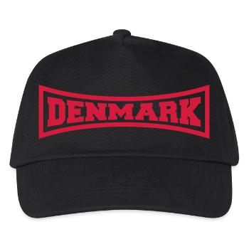 Denmark Danmark Logo - Casquette de baseball Enfant - noir - Devant