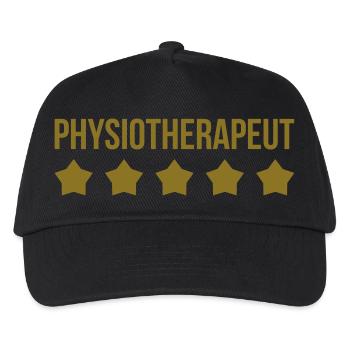 Physiotherapeut - Kinder Basecap - Schwarz - Vorne