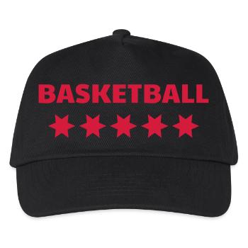 Basketball - Basket ball - Basket-ball - Baskette - Kinder Basecap - Schwarz - Vorne