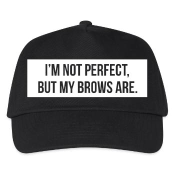I'm not perfect but my brows are. - Kids’ Baseball Cap - black - Front