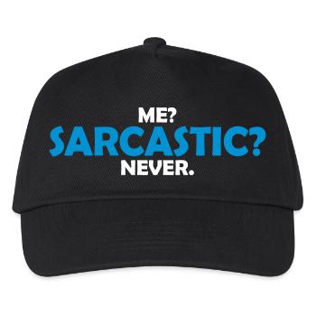 me sarcastic never quote - Kids’ Baseball Cap - black - Front