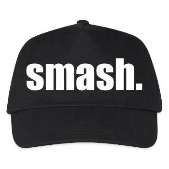 smash point w - Casquette de baseball Enfant - noir - Devant