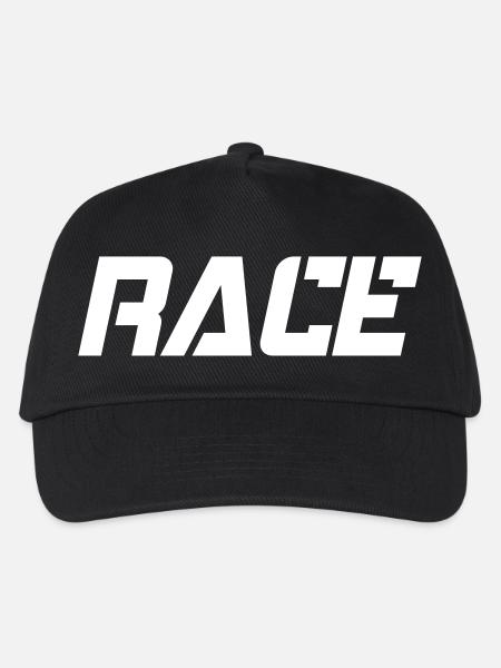 RACE - Kinder Basecap - Schwarz