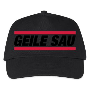 geile_sau_gr2 - Casquette de baseball Enfant - noir - Devant