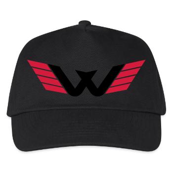 W Logo - Kinder Basecap - Schwarz - Vorne