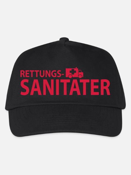 rettungssani - Kinder Basecap - Schwarz
