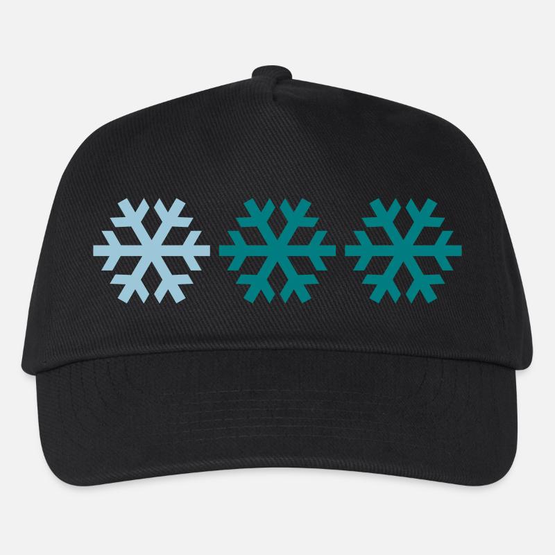 Trois flocons de neige - Casquette de baseball Enfant - noir