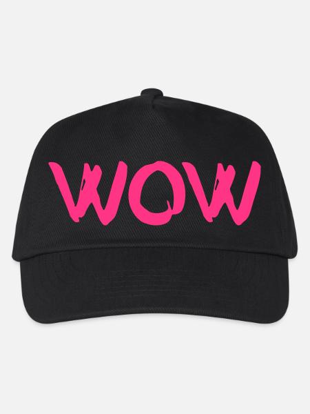 Wow - Kinder Basecap - Schwarz