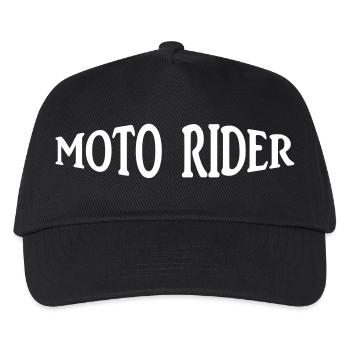 moto rider - Kids’ Baseball Cap - black - Front