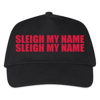 Sleigh my name - Kids’ Baseball Cap - black - Front