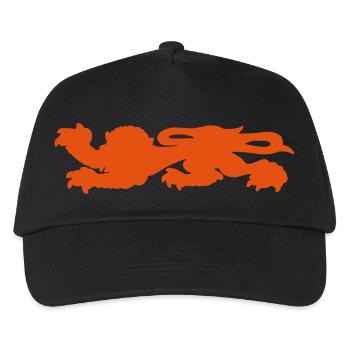 Normandie-Silhouette des liegenden Löwen - Kinder Basecap - Schwarz - Vorne