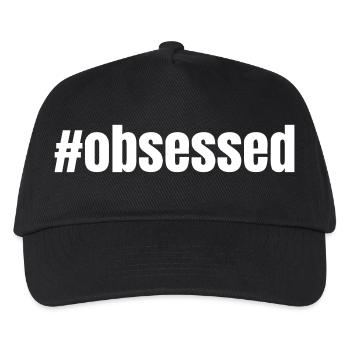 #obsessed | Motivation gift idea - Kids’ Baseball Cap - black - Front