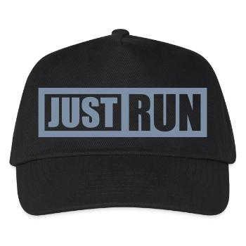 Conception de Runner Just Run - Casquette de baseball Enfant - noir - Devant
