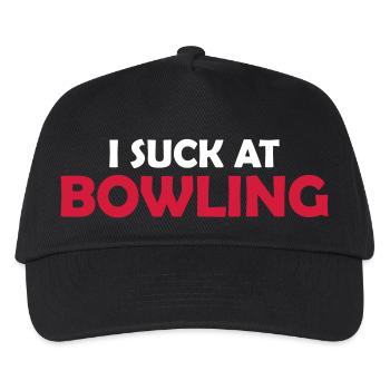 I suck at bowling - Kinder Basecap - Schwarz - Vorne