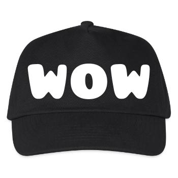 WOW - Kinder Basecap - Schwarz - Vorne