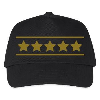 5 star rating Review - Kids’ Baseball Cap - black - Front