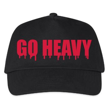 Go Heavy - Kids’ Baseball Cap - black - Front