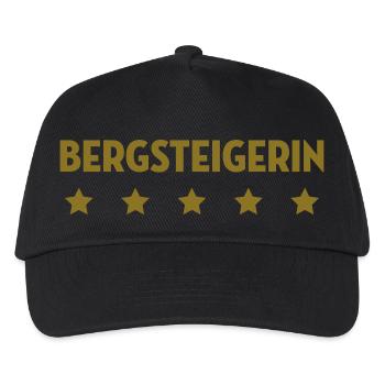 Bergsteiger Bergsteigerin Steigen Klettern Berg - Kinder Basecap - Schwarz - Vorne