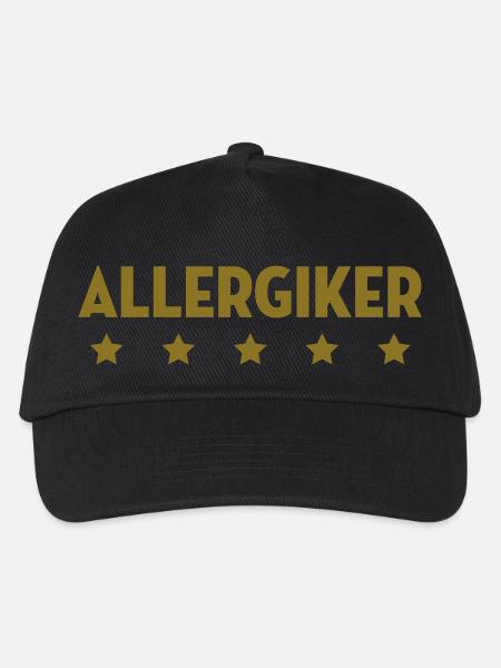 Allergiker Allergikerin Allergie Allergisch Pollen - Kinder Basecap - Schwarz