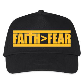 Cross God Faith - Kids’ Baseball Cap - black - Front