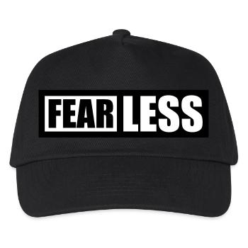 fearless Text Quote Design - Kids’ Baseball Cap - black - Front