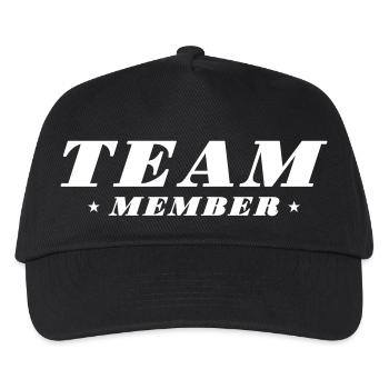 Team Member - Kids’ Baseball Cap - black - Front