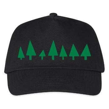 trees - Kids’ Baseball Cap - black - Front