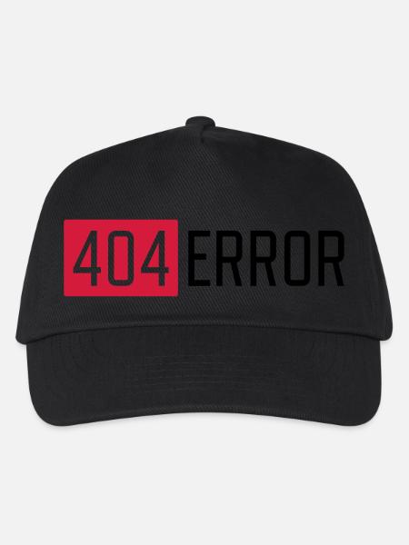 404 ERROR - Kinder Basecap - Schwarz