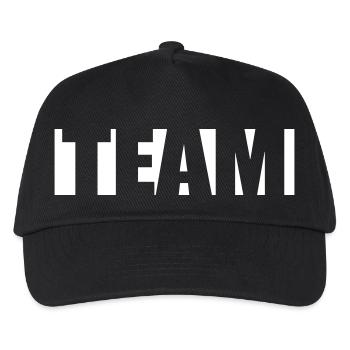 Team - Kids’ Baseball Cap - black - Front