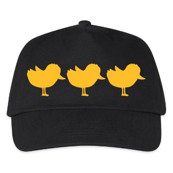 Équipe 3 Chicks Silhouette - Casquette de baseball Enfant - noir - Devant