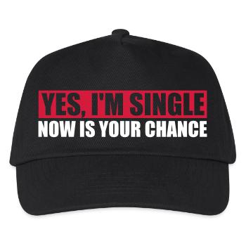 single now your chance - Kinder Basecap - Schwarz - Vorne