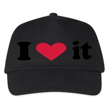 i heart it - Kinder Basecap - Schwarz - Vorne