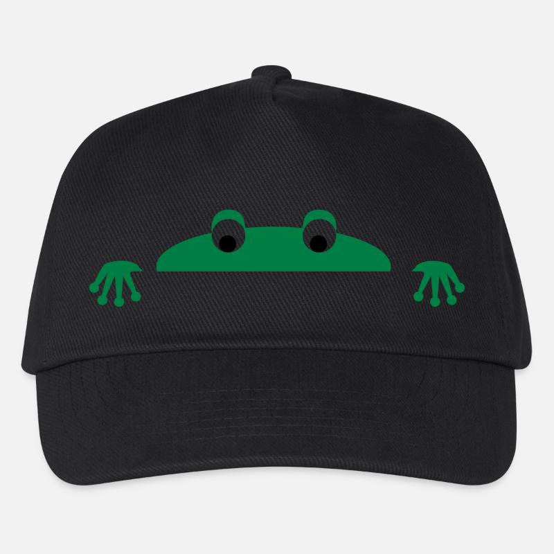Frog face - Kids’ Baseball Cap - black