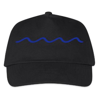 water - Kids’ Baseball Cap - black - Front