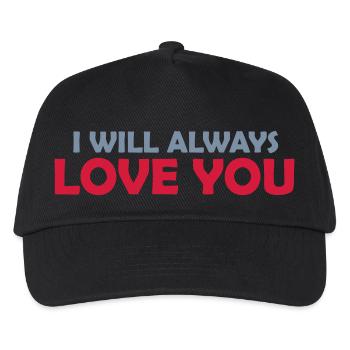 I will always love - Kinder Basecap - Schwarz - Vorne