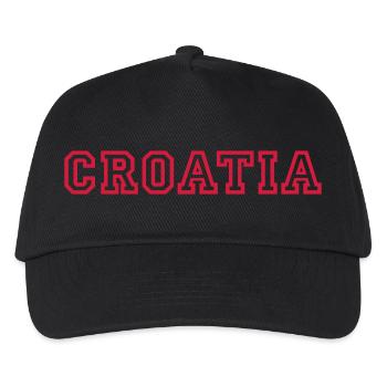 Croatie - Croatie - Hrvatska - Casquette de baseball Enfant - noir - Devant