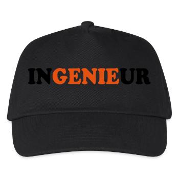 Ingenieur - Kinder Basecap - Schwarz - Vorne