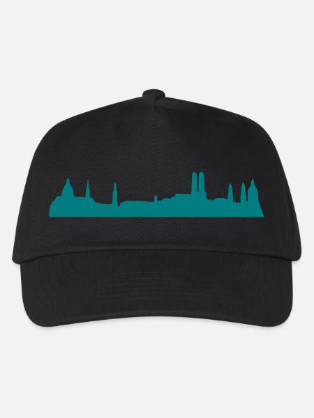 Skyline München - Kinder Basecap - Schwarz