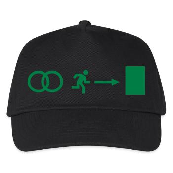 Hochzeit - Junggeselle - Kinder Basecap - Schwarz - Vorne