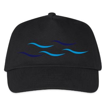 Waves - Kids’ Baseball Cap - black - Front